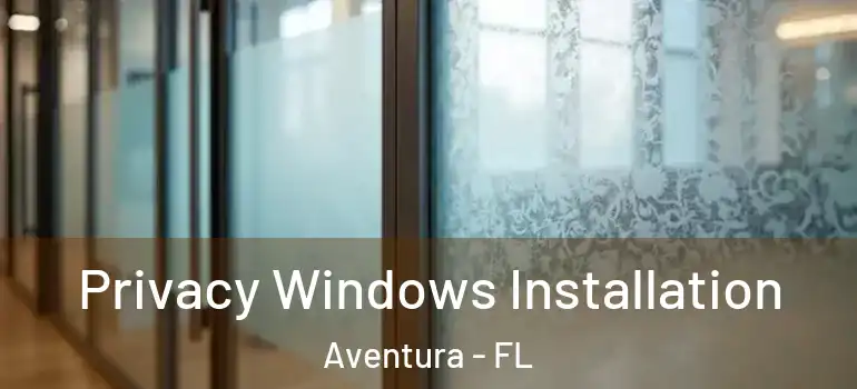  Privacy Windows Installation Aventura - FL